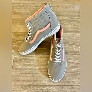 Vans Hi-Top Old Skool Gray & Pink Shoes